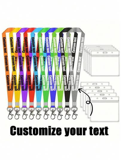 Custom Text Work Badge Lanyard, Ustom Personalized Lanyards For Id Badges Set,Customized Neck Straps Keychains With Detachable Buckle, Customizable Lanyards For Id Badges,Holder, Phone Keys, Key Cruise Lanyard Ship Cards, Multi-Functional, Adjustable,Durable,Ornamental,Reusable,Exquisite,Adorable,High-Quality,Modern,Colorful,Cute,Comfortable,Stylish