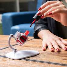 Effortless Manicure And Pedicure Companion - Easy Grip Nail Polish Holder For Smooth Application - 白色 - 查看 1