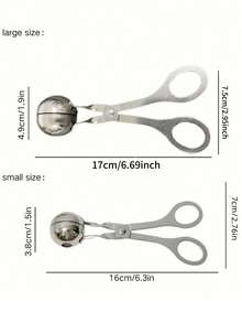 1pc Multifunctional Stainless Steel Meatball Maker - Sushi, Rice Ball, Bread DIY Maker, Dumpling Filling Scoop, Precise Control And Uniform Shaping - All-In-One Kitchen Tool, Perfect For Outdoor Camping And Home Use, Non-Stick And Easy To Clean