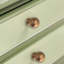 1pc Solid Aluminum Alloy Single Hole Drawer Pull Handle, Minimalist Modern Round Cabinet, Wardrobe, Shoe Rack Knob - Multicolor - View 2