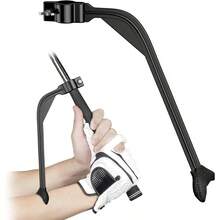 Training Wrist Hinge Swing Training Aid Swing Correcting Trainer Golfers Beginners Arm Elbow Posture Teaching Accessory Club Practice - Black - View 2