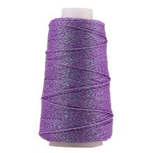 1pc 50g Gold & Silver Metallic Hollow Yarn, DIY Hand Knitting For Bags, Hats, Textiles, Shiny Rope - Multicolor - View 12