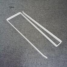 1 Piece Wall-Mounted Multifunctional Kitchen Hook - Heavy-Duty Iron Towel, Napkin, And Plastic Wrap Organizer With Hook, Space-Saving Cabinet Roll Rack, Easy Access And Keeps Countertop Tidy, Simple Design, Sturdy Structure, Organized Kitchen - 黑色 - 查看 5