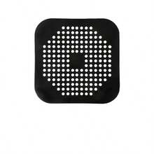 1/3pcs Drain Hair Catcher Filter, Sink Strainer, Suction Cup Drain Stopper, Bathtub Shower Floor Drain Cover, Silicone Kitchen Sink Plug, Easy Clean Durable Silicone Square Drain Cover, Anti-Clogging, Shower Drain Hair Catcher, Suitable For Bathroom Tub And Kitchen Sink, Bathroom Accessories