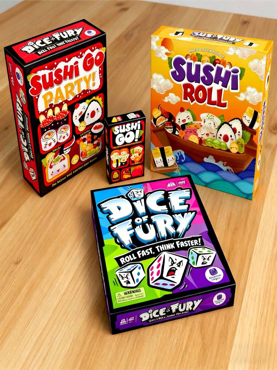 快节奏家庭骰子游戏，《寿司GO！》互动卡牌游戏 - 彩色 - 查看 1