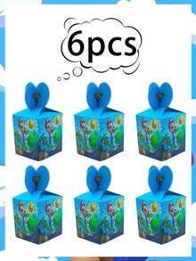 Super Mario 生日主题邀请函、礼品盒、爆米花盒和跨境生日派对装饰品适用于感恩节生日派对和生日聚会场所。它们是收集礼物的最佳包装盒。