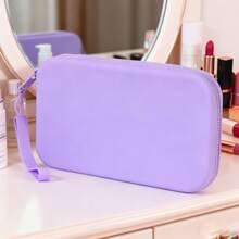 1个硅胶化妆包，带提手绳，大容量防水化妆袋，便携式旅行洗漱包，手提包，方形手提小包，简约硅胶便携化妆包，口红包，化妆品收纳拉链袋，耳机收纳袋，防水防尘拉链袋，柔软硅胶收纳袋，珠宝化妆品收纳硅胶袋，女士礼物，圣诞礼物，女士礼品创意，化妆包，化妆袋，旅行必备 - 彩色 - 查看 23
