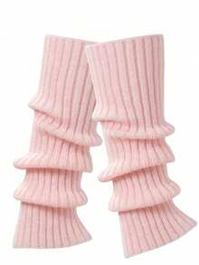 Women's Cozy Knee High Leg Warmers - Ribbed Thermal Design For Dance, Casual & Cold Weather