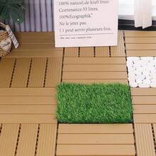 Waterproof Interlocking PVC Deck Tiles, 11Pcs Non-Slip Patio Flooring Tiles, Weather Resistant For Garden Balcony Terrace - Multicolor - View 7