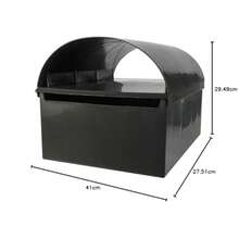 Home Leisure Paterson Post Letterbox Large Charcoal
