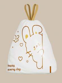 Approx 90 Drawstring Trash Bags, Thick Printed Handles, Suitable For Nursery Diaper Storage, Outdoor Diaper Disposal, Multi-Purpose Disposable Garbage Bags