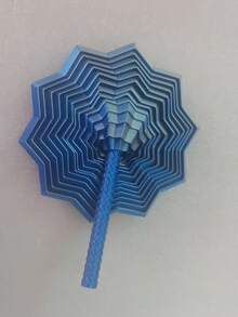 1个3D打印指尖玩具，感官指尖星形六边形带手柄，缓解压力胡萝卜蛋糕多边形错觉螺旋，新年礼物（颜色因3D打印角度不同而有所差异） - 彩色 - 查看 21