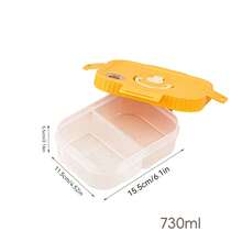 WORTHBUY 1个透明塑料冰箱保鲜盒，带盖，密封防漏，可重复使用，隔层保鲜盒，可微波炉加热，可堆叠，节省空间，适用于厨房和餐厅的食品储存。 - 彩色 - 查看 21