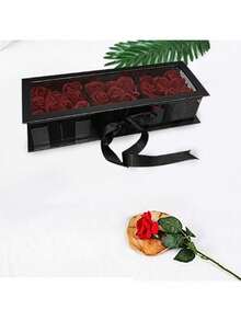 1 Stück "Ich liebe dich" Blumen Buchstaben Kombination Geschenkbox, Papier Blumen Präsentationsbox, geeignet für besondere Anlässe, in verschiedenen Farben erhältlich, elegantes Design, Feiertagsparty Zubehör - Verschiedenfarbig - Übersicht 7