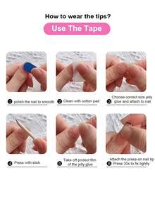 10片装短款方形白棕色撞色亮面猫眼法式美甲贴片，优雅可重复使用，持久耐用，快速上手，DIY日常美甲美妆 - 摩卡棕 - 查看 8