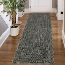 Simple Kitchen Modern Home Decor Area Rug Soft Non Slip Stain Resistant Carpet Thin Non Shedding Printed Floorcover Low Pile Bordered Entrance Runner Rug Washable Easy To Clean Mat Throw Rug For Laundry Living Room Hallway Bathroom Bedroom Dinning Room - Abu-abu Coklat - View 2