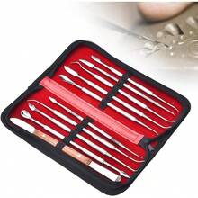 ZJchao Kit de Escultura de Cera, 10 Piezas Kit de Escultura de Metal Portátil Decoración de Joyería Juego de Herramientas de Tallado de Cera Tallado de Tallado Herramientas de Procesamiento - 1 - Ver 2