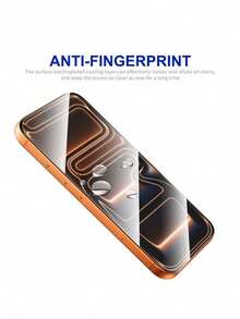 2片装屏幕保护膜,兼容 17/Air/17 Pro/17 Pro Max/16 Pro Max/15 Pro Max/14 Pro Max/13/12/11 Pro Max,丝网印刷黑色边框,9H防刮玻璃,高清钢化玻璃,易于安装 - 無色 - 查看 6