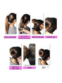 1 buc. Instrument de coafat gogoși, spumă pentru modelarea cocurilor DIY, accesoriu pentru păr, decorare păr, accesorii pentru femei, călătorie, instrument de coafat, accesoriu pentru femei, produs de coafat, instrument de coafat