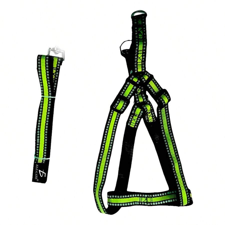 Arnes Correa Suave Ajustable Reflectante Mascotas Pequeñas - Verde - Ver 1