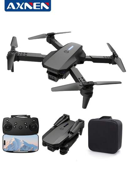 AXNEN New E88 Dual-Camera Quadcopter Drone, Equipped With A 720P HD Camera, FPV Transmission Remote Control, Optical Flow Hovering, And One-Key /Landing, Is Easy For Beginners To Master. It Is The Perfect Gift For Holidays Such As Halloween And Christmas.