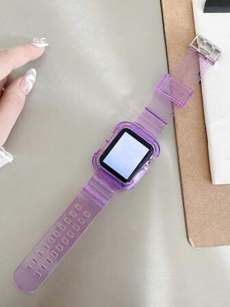 1pc Glacier Dual-Buckle Watch Band, Compatible With 38/40/41/42/44/45/49mm Ultra/SE/8/7/6/5/4/3/2/1