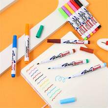 8/16 Drawing Color Pens+ 1 Floating Spoon, Creative Fun Watercolor Floating Pens, Watercolor Marking Pens, Number Pens, Floating Ink Pens After Contact With Water, Watercolor Magic Pens - View 3