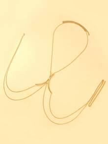 STONEFANS Sexy Metal Bra Chain Body Jewelry Women Accessories Rave Luxury Beach Summer Festival Bikini Top Party Sexy Clothing 2025