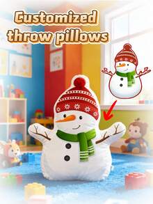 1pc Customized Photo Pillow - Personalized Couple Gift With "I Love My Best Friend" Design, Anniversary, Christmas, Thanksgiving, Valentine's Day Home Decor