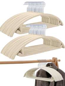 MIZGI Premium Velvet Hangers10 Pack Heavyduty- Non Slip No Shoulder Bump Suit Hanger - Chrome Hooks,Space Saving Clothes Rounded Shape For Coat,Sweater,Jackets,Pants - Multicolor - View 1