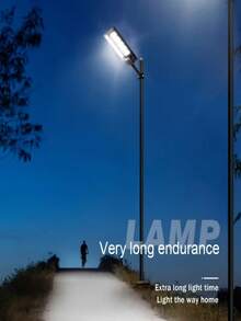 1pc Or 2pcs Ultra Bright Solar-Powered Outdoor Lights With Remote Control & Motion Sensor, Weatherproof Heavy-Duty Plastic Construction, Outdoor Wall/Path/Flood Lights With Dimmable Brightness, Easy Installation For Driveway, Garden, Garage, Patio, Villa - Black/White, Energy-Efficient Solar Lighting System With Detachable Panels, Solar Sensor Light, Garden Lighting Solar, Solar Wall Lamp, Fence Solar Light, Solar Fence Light - Đèn đường năng lượng mặt trời ngoài trời - Xem 10