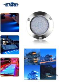 GLANBERT 90颗LED汽车信号灯，轮廓灯，尾灯，车内灯，LED游艇灯，不锈钢船灯，辅助灯 - 彩色 - 查看 2