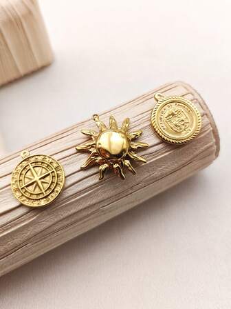 1 pieza Accesorio de joyería de acero inoxidable multielemental vintage, adecuado para uso diario de hombres y mujeres