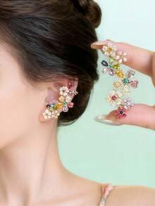 1 chiếc vòng cổ hoa sang trọng, vòng cổ hoa đính đá 3D nhiều màu, thích hợp làm trang phục hàng ngày cho phụ nữ, quà tặng ngày lễ tình nhân, quà kỷ niệm, tiệc tùng, tụ họp và những dịp đặc biệt - Nhiều màu - Xem 12
