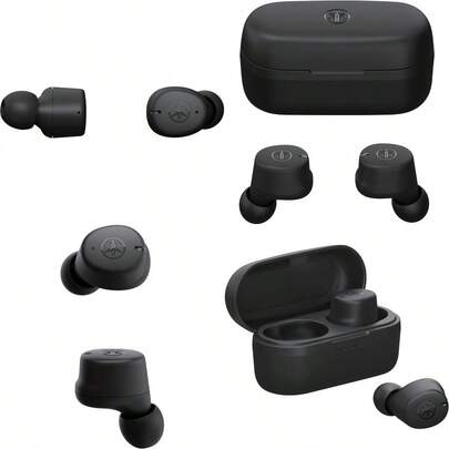 TWE3C True Wireless Earbuds With Multipoint Connectivity Long Battery Life And Listening Care Black