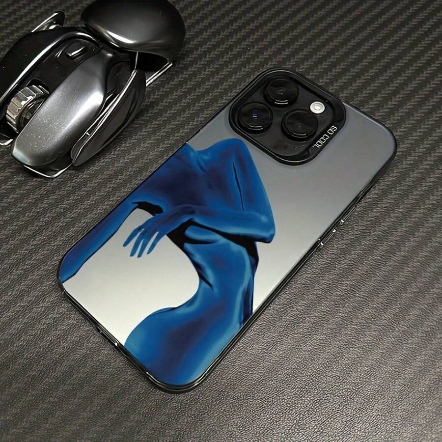 Funda para teléfono móvil 16 Pro Max/15/14 PLUS/13/12/11, absorción de impactos, antideslizante, ligera, diseño, funda de alta calidad para hombres y mujeres, con cojín de aire y recubrimiento suaveFunda decorativa para celular - Negro - Ver 1