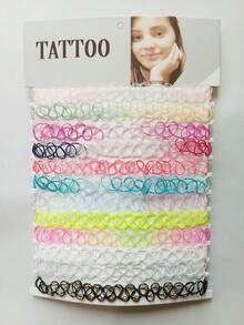1 Set Mix-Color Fishing Line Choker Necklace For Women, Versatile & Fresh Style - Multicolor - View 9