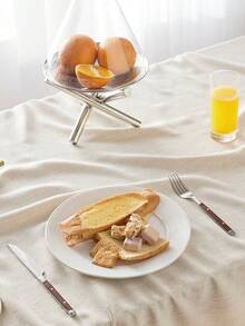 Zulita 1 pieza Mantel cuadrado de textura de lino resistente al agua y a las manchas con borlas, mantel decorativo resistente a las arrugas estilo granja, adecuado para el hogar, cena, cocina, exterior, picnic (140 x 180 cm)