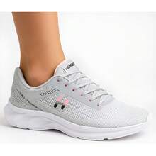 Women's Orthopedic Tennis Shoe Kit For Walking, Gym, Running, Training + Watch - 灰色和粉紅色 - 查看 4