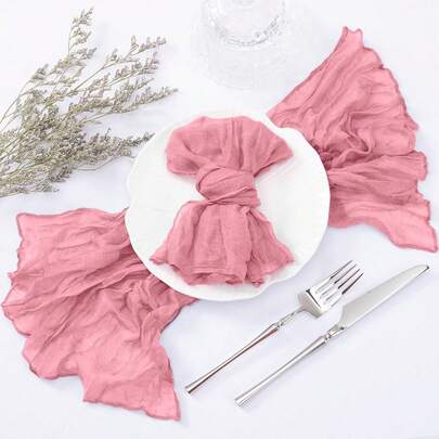 6 paquetes de servilletas de gasa de 20"X20" color verde salvia, servilletas de gasa rústicas a granel para decoración de mesa de cena para boda, despedida de soltera, baby shower y fiestas