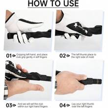Grip Trainer Practice, Easy To Carry To Practice Area, Swing Trainer Ensure Right Grip Every Time, Grip Training Aid, Improve Your Swing Rhythm, Accessories Gifts - 黑色 - 查看 5