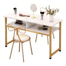 Mesa De Uñas Minimalista Blanca - Económica Y Práctica - Blanco - Ver 3