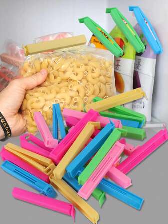 10-50PCS Portable Kitchen Storage Food Snack Seal Sealing Bag Clips Sealer Clamp Plastic Tool Kitchen Accessories Food Bag Clips