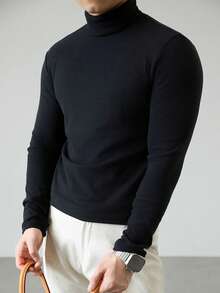 GRDR Áo sweatshirt nam cổ cao dáng rộng, phong cách đường phố, hàng mới về mùa Thu/Đông. - màu đen - Xem 5