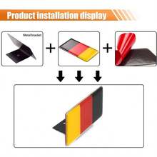 Front Tailgate 3D Germany Grille Emblem Badge - Car Front Grill Badge Sign Emblem, Auto Bumper Fenders Decoration Sticker Decals Car Body Exterior Decor Accessories Germany - Germany Flag - View 3