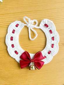 Christmas New Pet Bandana Collar, Cute Cat Christmas Accessory, Dog Neck Scarf Red Reindeer - Multicolor - View 7