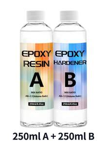 240ml/500ml Transparent Epoxy Resin Glue, For Crafts, Jewelry Making Kits, Jewelry, Tabletop, Molds - Epoxy Resin - View 9