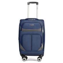 Lightweight Expandable Softside Suitcase,With Spinner Wheels & Bult-In Lock,Resistant Polyester Travel Luggage,Multiple Pockets Luggage - XANH ĐẬM/XÁM - Xem 14