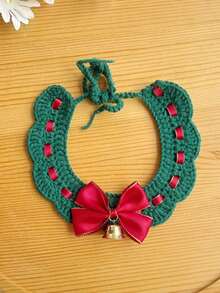 Christmas New Pet Bandana Collar, Cute Cat Christmas Accessory, Dog Neck Scarf Red Reindeer - Multicolor - View 6