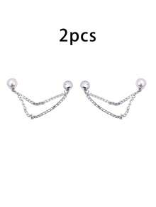 2 piezas Clips magnéticos ajustables para pantalones y mangas, adecuados para ropa delgada, clips desmontables para dobladillos de pantalones y camisetas, clips magnéticos resistentes - Multicolor - Ver 17